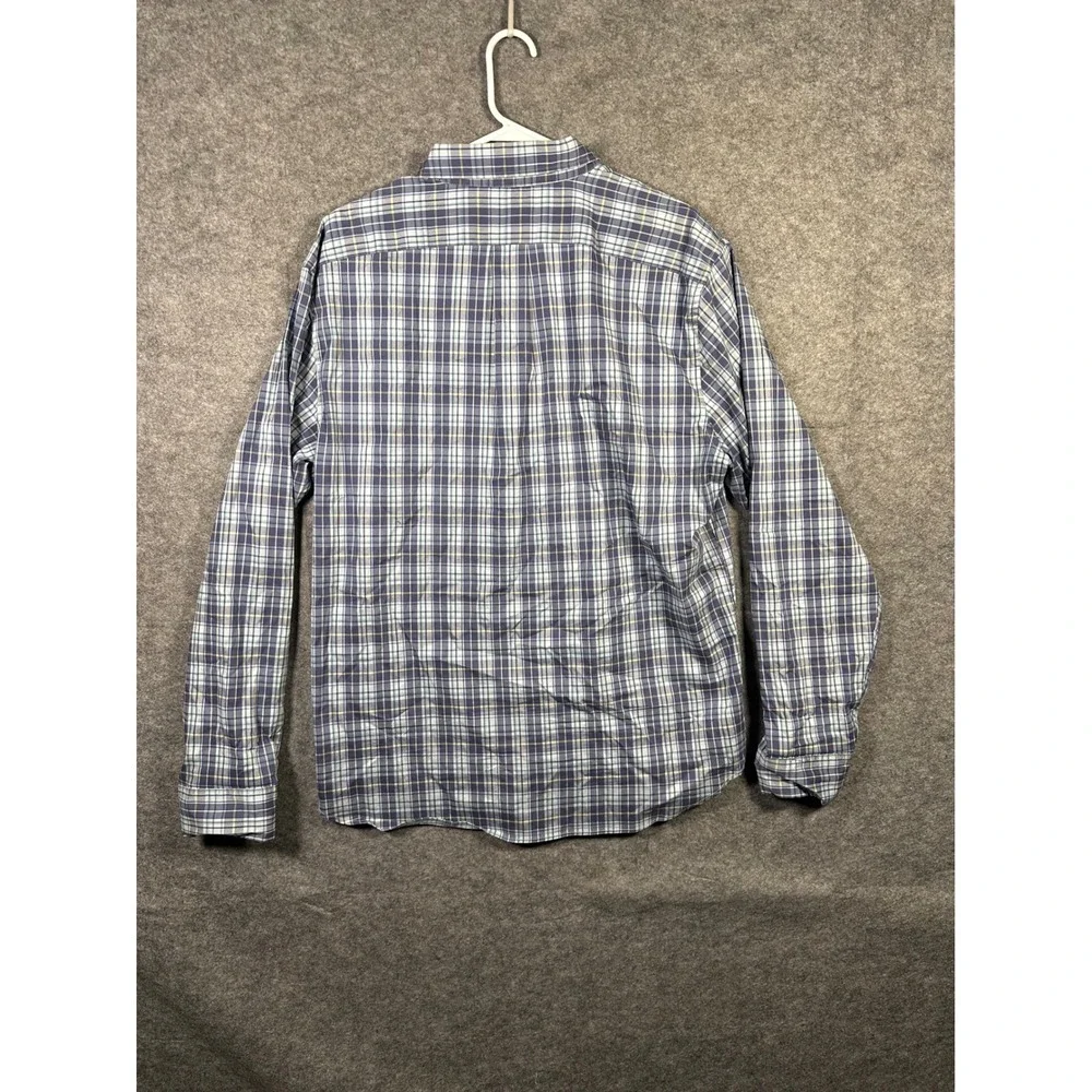 J.Crew Mens XL Slim Performance Stretch‎ Plaid Long Sleeve Button Down Shirt